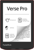 6" Электронная книга PocketBook 634 Verse Pro красный