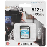 Карта памяти Kingston Canvas Go! Plus SDXC 512 ГБ [SDG3/512GB]