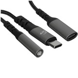 Кабель   FIERO USB Type-C - jack 3.5 мм, USB Type-C