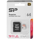 Карта памяти Silicon Power microSDXC 64 ГБ [SP064GBSTXDV3V20SP]