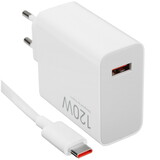 Сетевое зарядное устройство Xiaomi 120W HyperCharge Combo (Type-A) белый