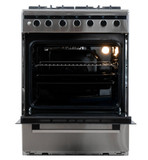 Комбинированная плита Midea FSC-602DX серебристый