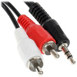 Кабель   Aceline jack 3.5 мм - 2RCA черный