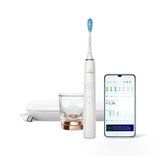 Электрическая зубная щетка Philips Sonicare 9000 DiamondClean HX9911/09 белый, розовый
