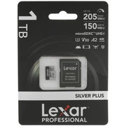 Карта памяти Lexar Professional Silver Plus microSDXC 1000 ГБ [LMSSIPL001T-BNANG]