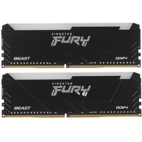 Оперативная память Kingston FURY Beast Black RGB [KF432C16BB12AK2/32WP] 32 ГБ