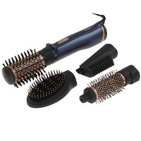 Фен-щетка BaByliss Air brush AS965E синий/золотистый