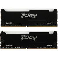 Оперативная память Kingston FURY Beast Black RGB [KF432C16BB2AK2/16WP] 16 ГБ