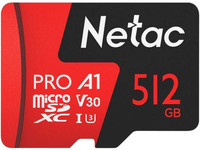 Карта памяти Netac P 500 Extreme Pro microSDXC 512 ГБ [NT02P500PRO-512G-R]