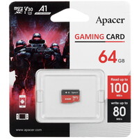 Карта памяти Apacer microSDXC 64 ГБ [AP64GMCSX10U7-RAGC]