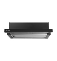 Вытяжка телескопическая LEX HIDE 600 BL черный/черный
