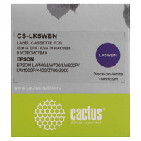Лента для печати наклеек Cactus CS-LK5WBN