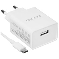 Сетевое зарядное устройство QUMO Energy Light 0103 белый