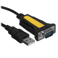 Кабель DEXP USB Type-A - COM(RS232) 9pin черный 1.2 м