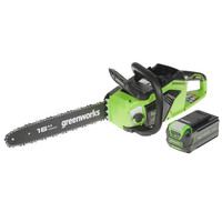 Аккумуляторная цепная пила GreenWorks GD40CS18K4 (2005807UB)  шина - 40 см (16")