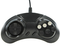 Игровой контроллер проводной Retro Genesis Controller 8 Bit 9pin черный