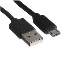 Кабель Aceline micro USB-B - USB Type-A черный 2 м
