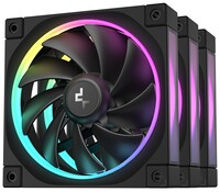 Комплект вентиляторов DEEPCOOL FL12 [R-FL12-BKAPN3-G] черный