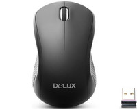 Мышь беспроводная Delux DLM-391OGB  черный