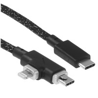 Кабель Native Union Lightning 8-pin, USB Type-C - USB Type-C черный