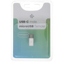 Переходник DEXP micro USB-B - USB Type-C белый