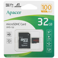 Карта памяти Apacer R100 microSDHC 32 ГБ [AP32GMCSH10UB-R]