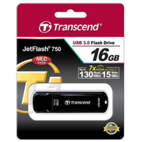 Память USB Flash Transcend JetFlash 750 [Type-A, USB 3.1 Gen1, до 130 Мбайт/сек, 16 ГБ, пластик]