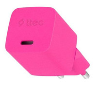Сетевое зарядное устройство TTEC SmartCharger GAN розовый