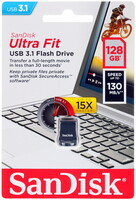 Память USB Flash 128 ГБ SanDisk Ultra Fit [SDCZ430-128G-G46]