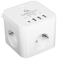 Сетевой фильтр Cablexpert CUBE-3-CU3-W-1.5 белый