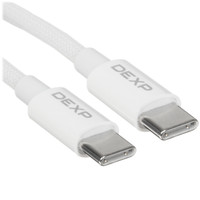 Кабель DEXP USB Type-C - USB Type-C белый