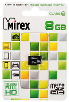 Карта памяти Mirex microSDHC 8 ГБ [13612-MC10SD08]