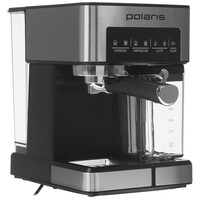 Кофеварка рожковая Polaris PCM 1541E серебристый