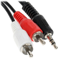 Кабель   Aceline jack 3.5 мм - 2RCA черный