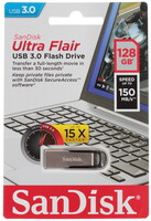 Память USB Flash 128 ГБ SanDisk Ultra Flair [SDCZ73-128G-G46]
