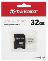 Карта памяти Transcend 300S microSDHC 32 ГБ [TS32GUSD300S-A]
