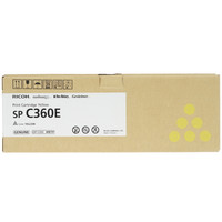 Картридж лазерный Ricoh SP C360E желтый, с чипом