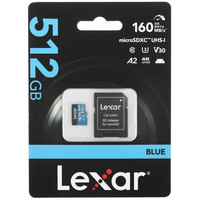 Карта памяти Lexar Blue microSDXC 512 ГБ [LMSBLUE512G-BNANC]