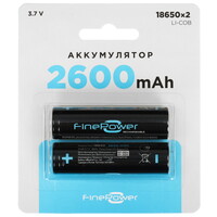 Аккумулятор FinePower 18650 2600 мА*ч