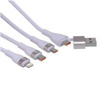 Кабель Baseus Lightning 8-pin, micro USB-B, USB Type-C - USB Type-A, USB Type-C фиолетовый