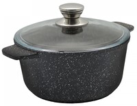 Кастрюля Victoria Гранит G08 2.0G 2 л 20 см черный
