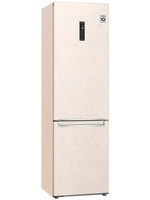 Холодильник с морозильником   LG GC-B509SEUM бежевый