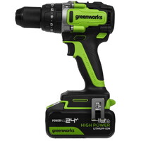 Дрель-шуруповерт Greenworks GD24DD140 24V