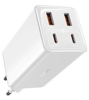 Сетевое зарядное устройство Baseus Gan6 Pro 2C+2U белый
