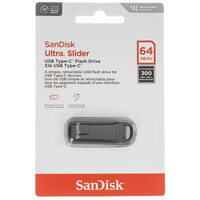 Память OTG USB Flash 64 ГБ SanDisk Ultra Slider [SDCZ480-064G-G46]