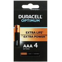 Батарейка Duracell Optimum AAA (LR03/FR03)