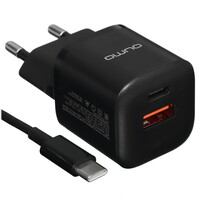 Сетевое зарядное устройство QUMO Energy PD 20W черный