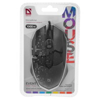 Мышь проводная Defender Event MB-754 [52754] черный