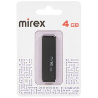 Память USB Flash 4 ГБ Mirex LINE BLACK [13600-FMULBK04]