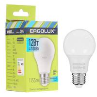 Лампа светодиодная Ergolux LED-A60-12W-E27-4K